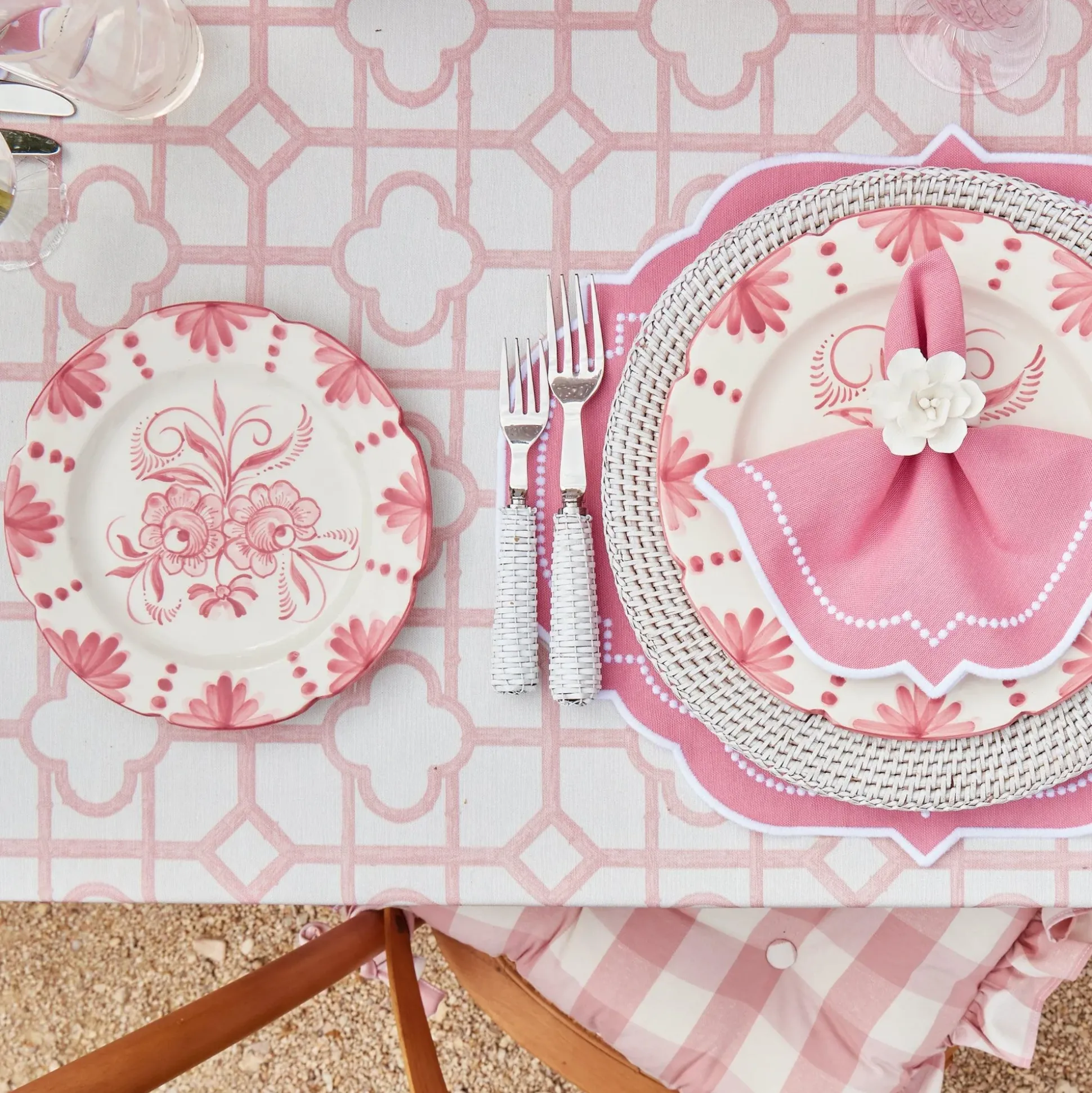 Amelie Pink Napkins (Set Of 4)