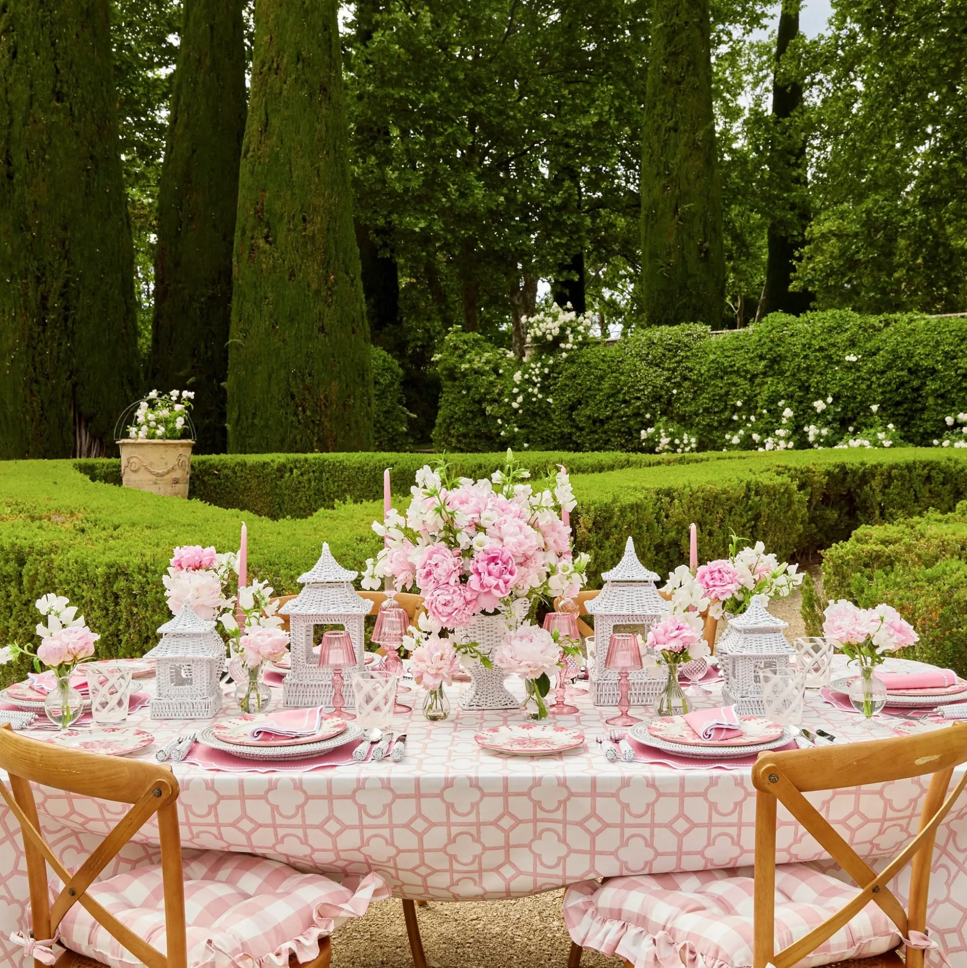 Amelie Pink Napkins (Set Of 4)