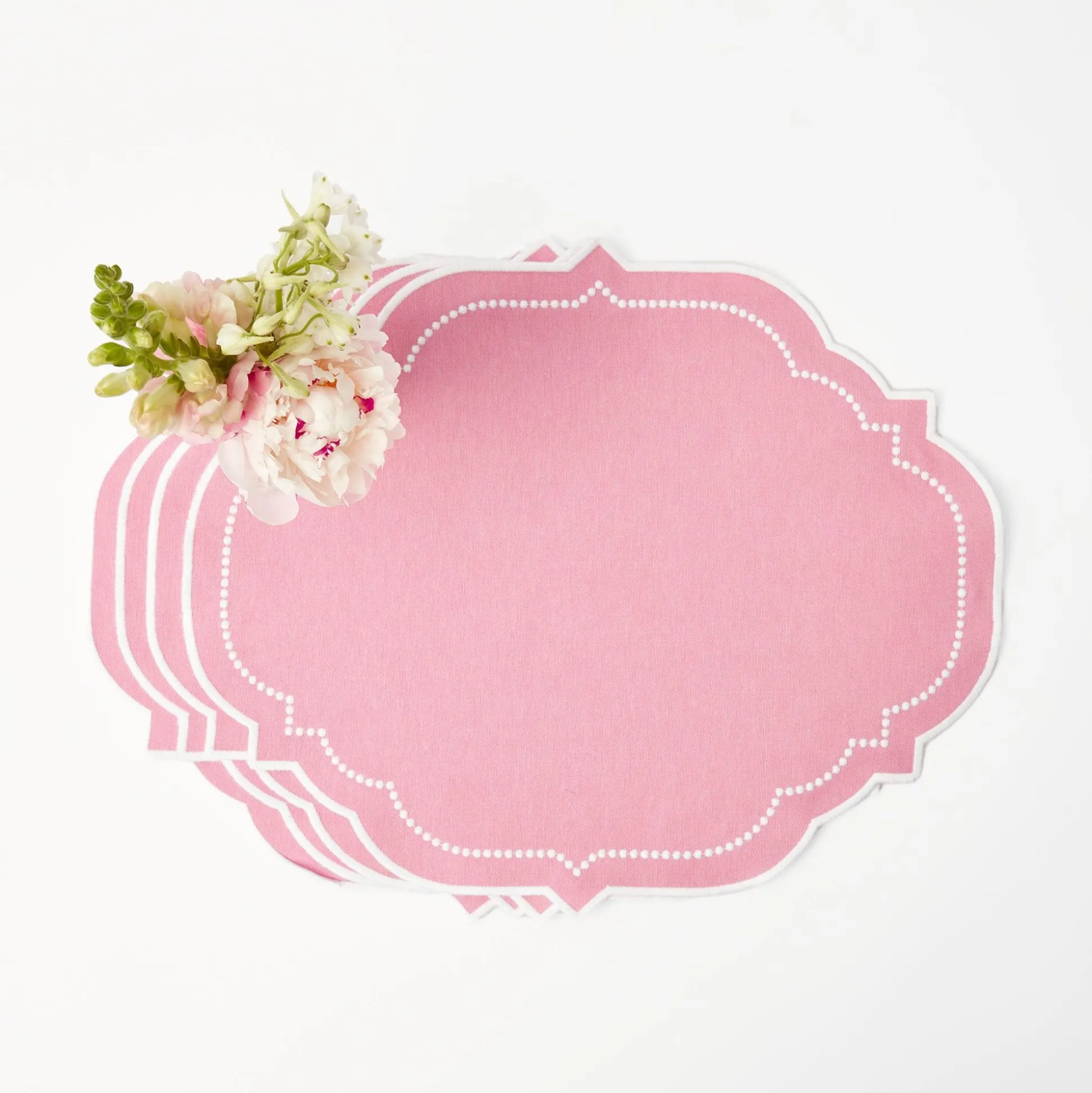 Amelie Pink Placemats & Napkins (Set Of 4)