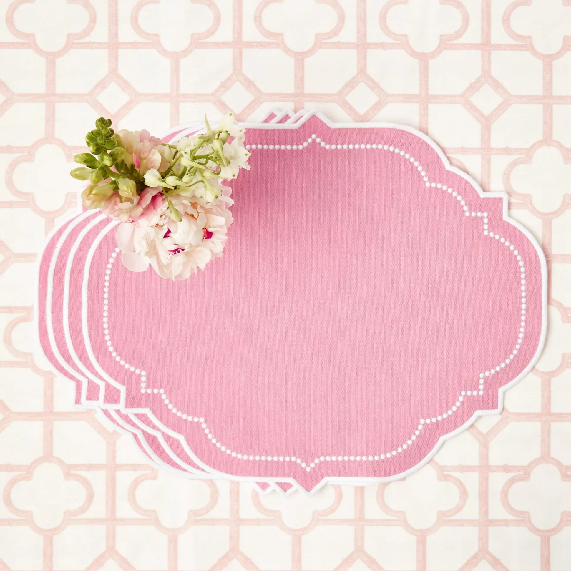 Amelie Pink Placemats (Set Of 4)