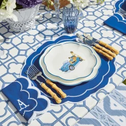 Blue Bamboo Tablecloth