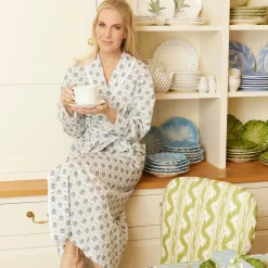Blue Bouquet Dressing Gown