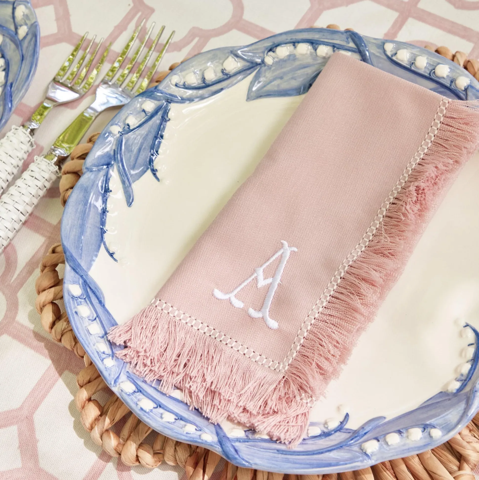 Blue Lily Of The Valley Dinner Plate