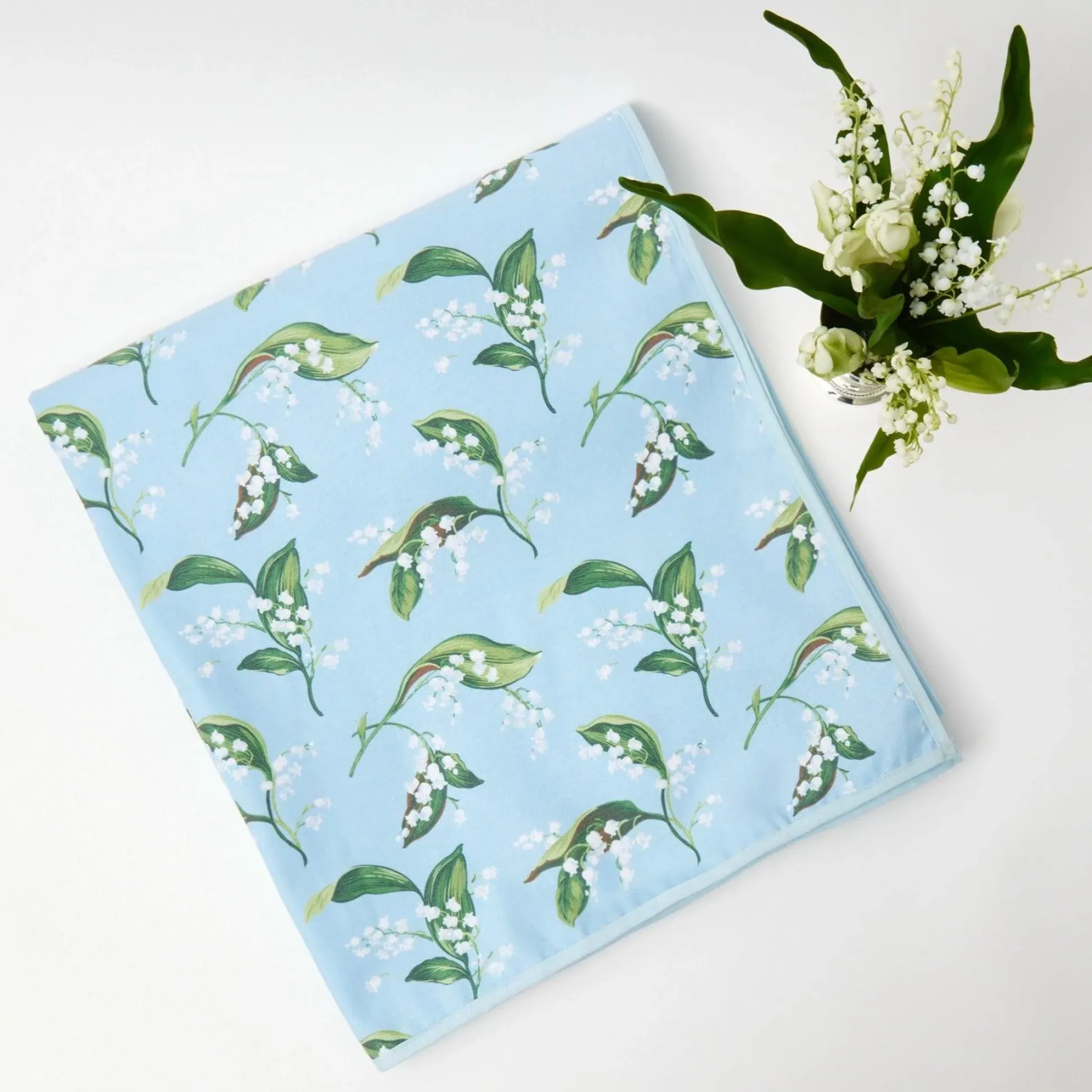 Blue Lily Of The Valley Tablecloth