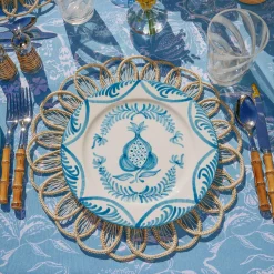 Blue Melograno Dinner Plate