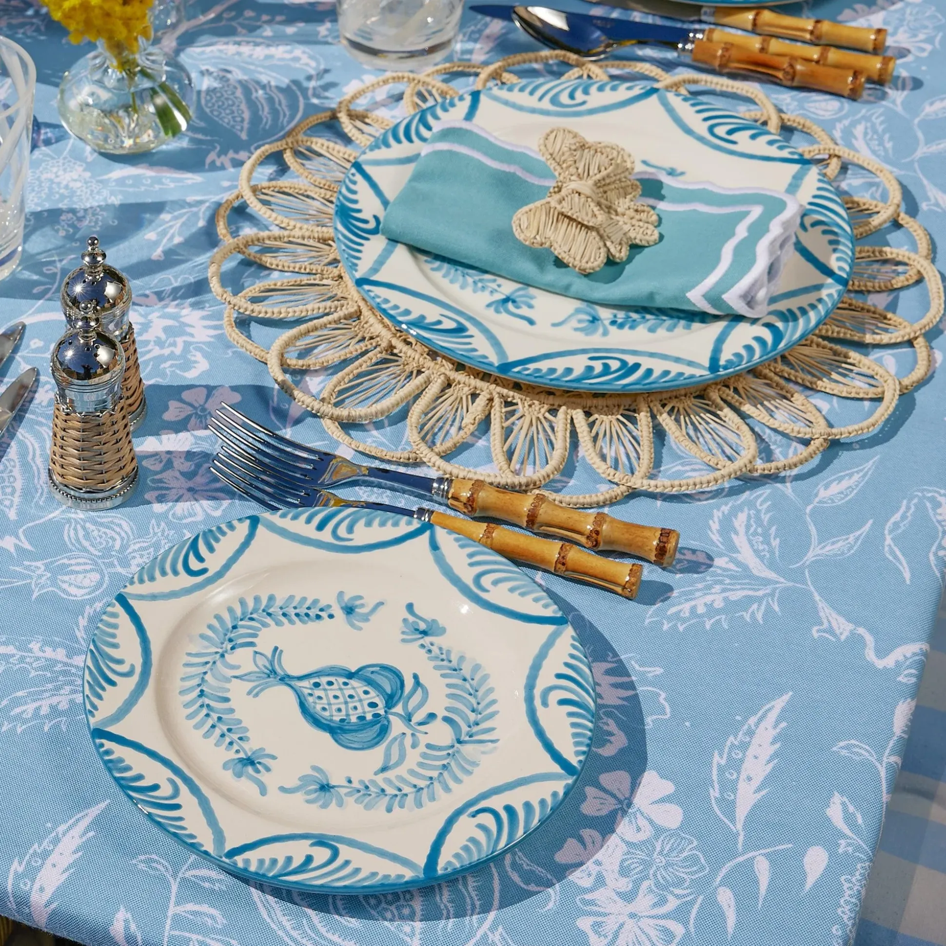 Blue Melograno Dinner Plates (Set Of 4)