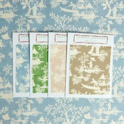 Blue Pagoda Garden Fabric