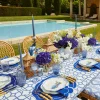 Blue Parrot Candle Holder (Pair)