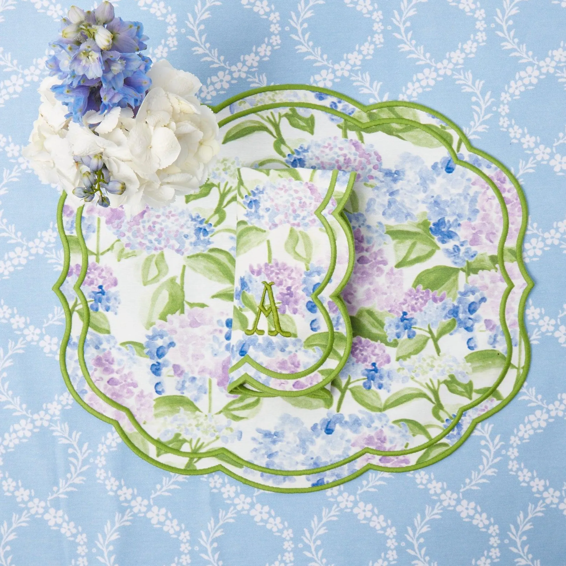 Camilla Hydrangea Placemats (Set Of 4)