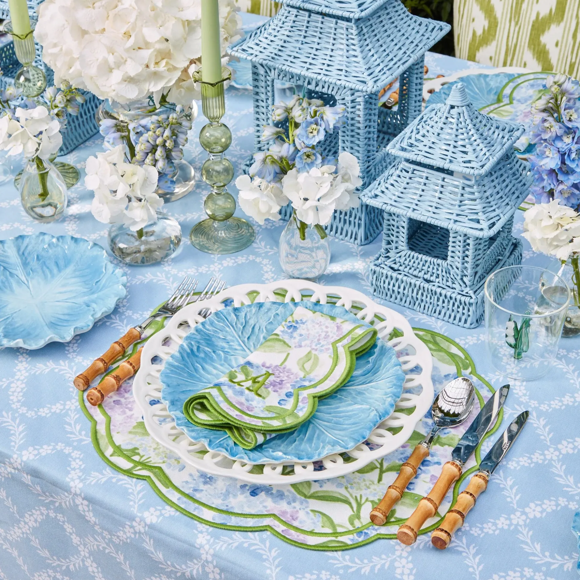 Camilla Hydrangea Placemats (Set Of 4)