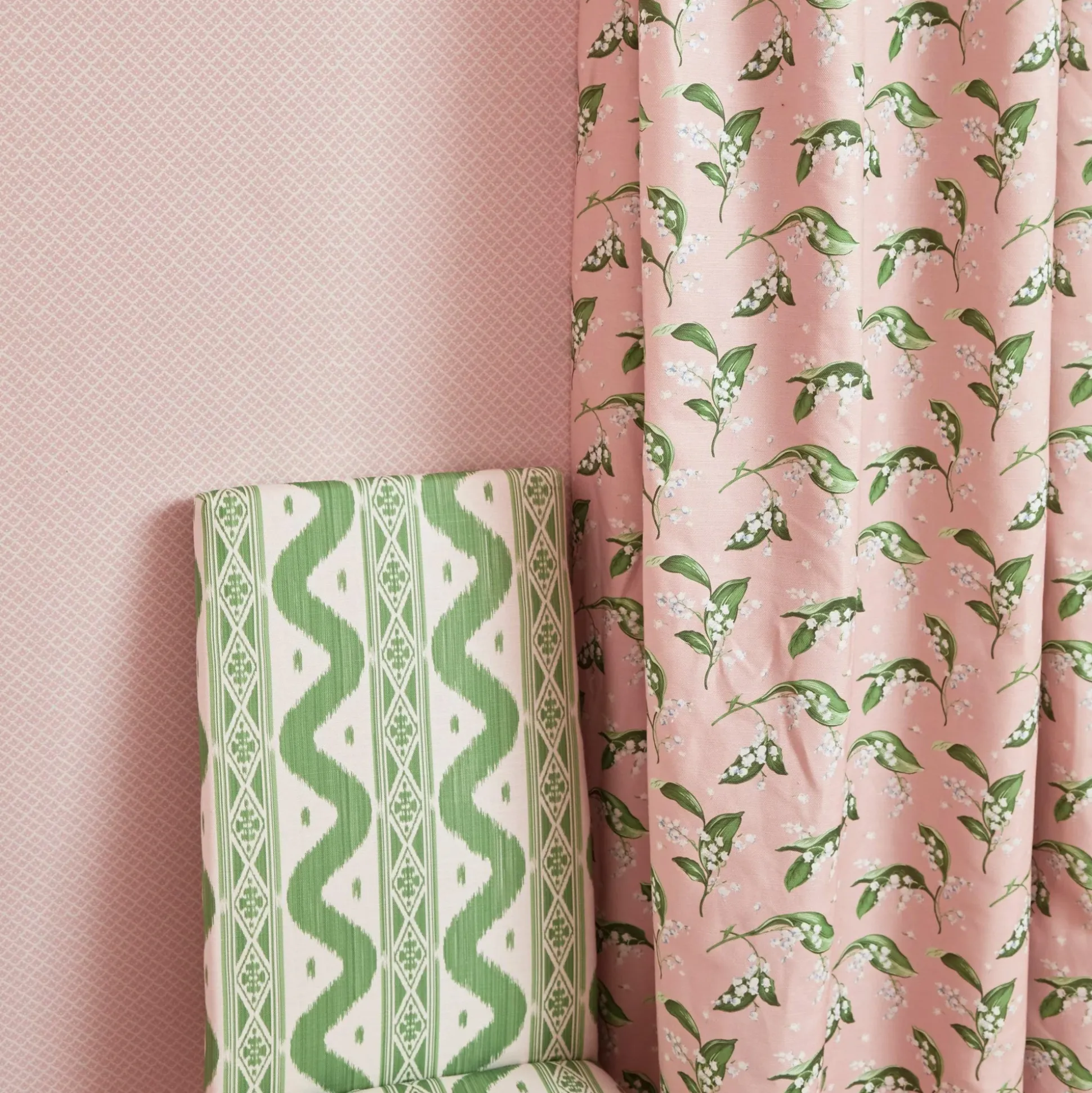 Charlotte Green Ikat Dining Chair