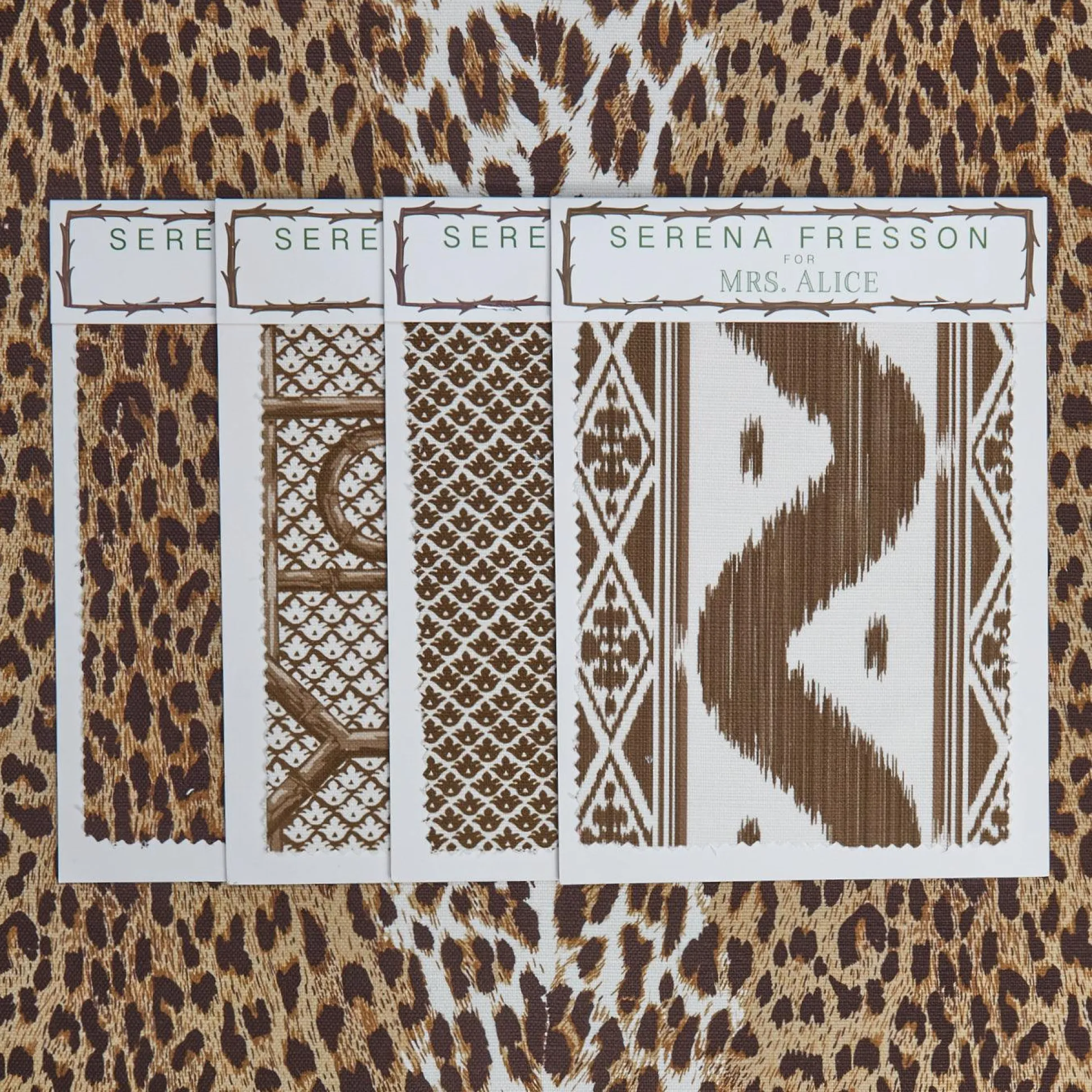 Chestnut Brown Leopard Fabric