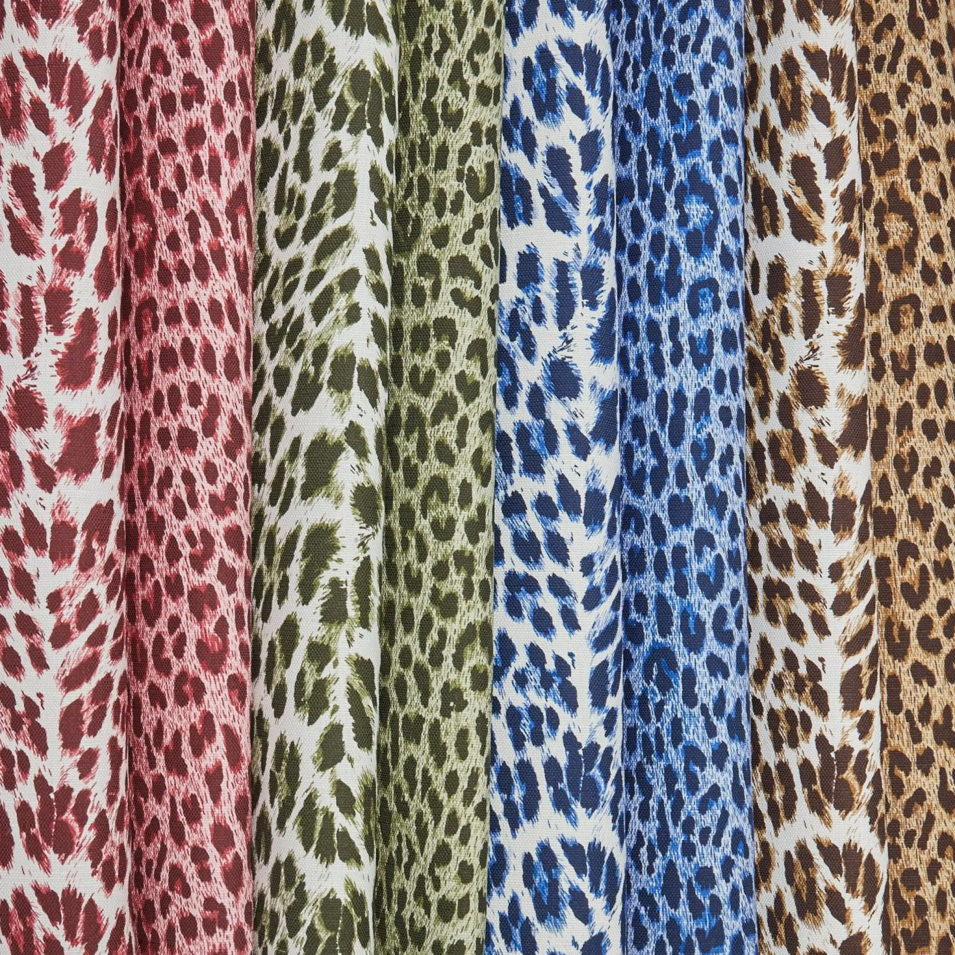 Chestnut Brown Leopard Fabric