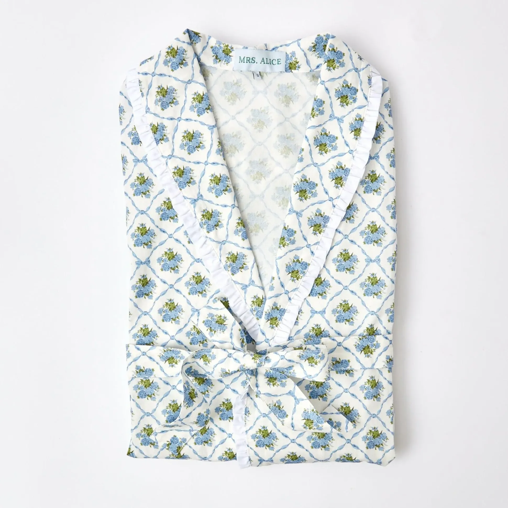 Children's Blue Bouquet Dressing Gown