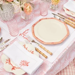 Coral Linen Napkins (Set Of 4)