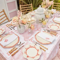 Coral Linen Placemats & Napkins (Set Of 4)