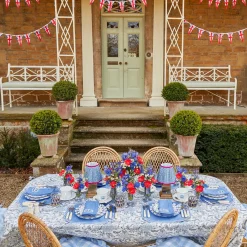 Coronation Blue Linen Napkins (Set Of 4)
