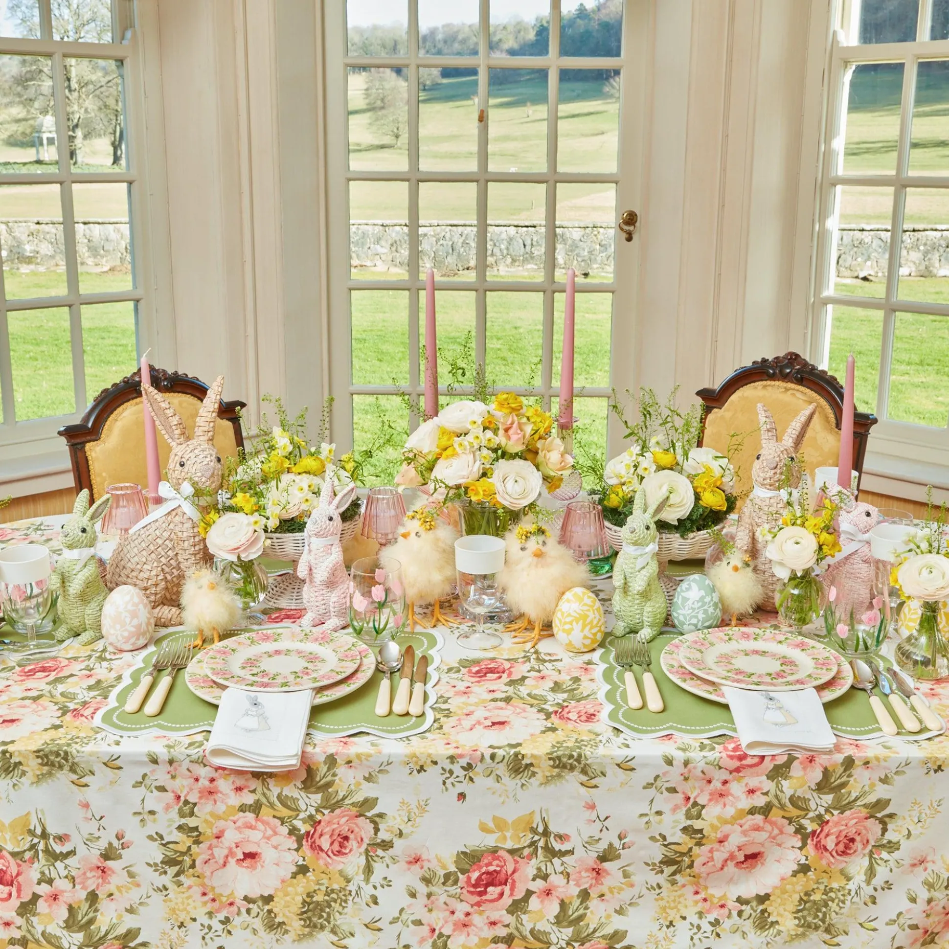 Dahlia Garland Dinner Plate