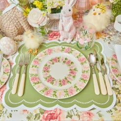 Dahlia Garland Dinner Plate