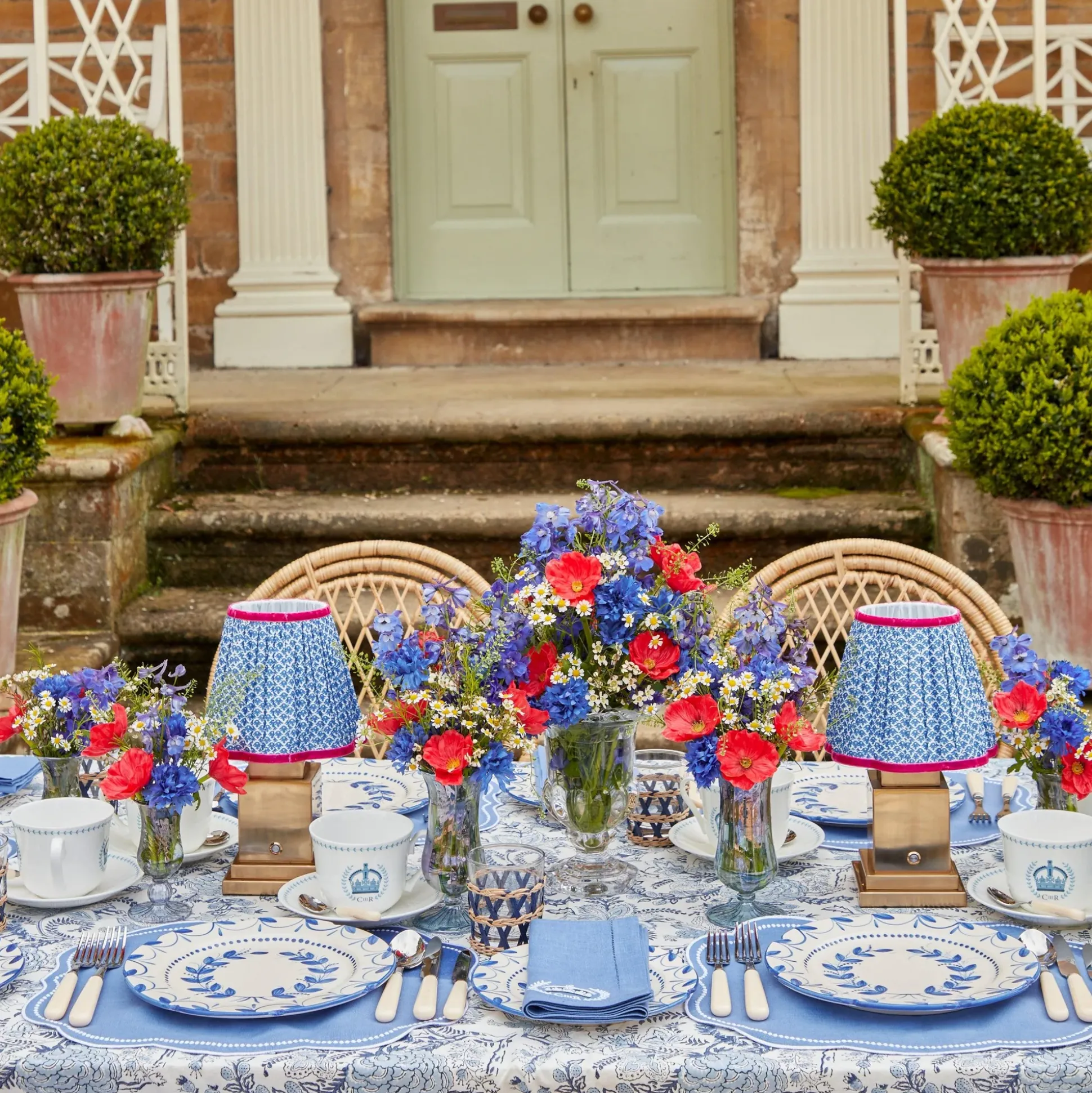 Eloise Blue Placemats (Set Of 4)