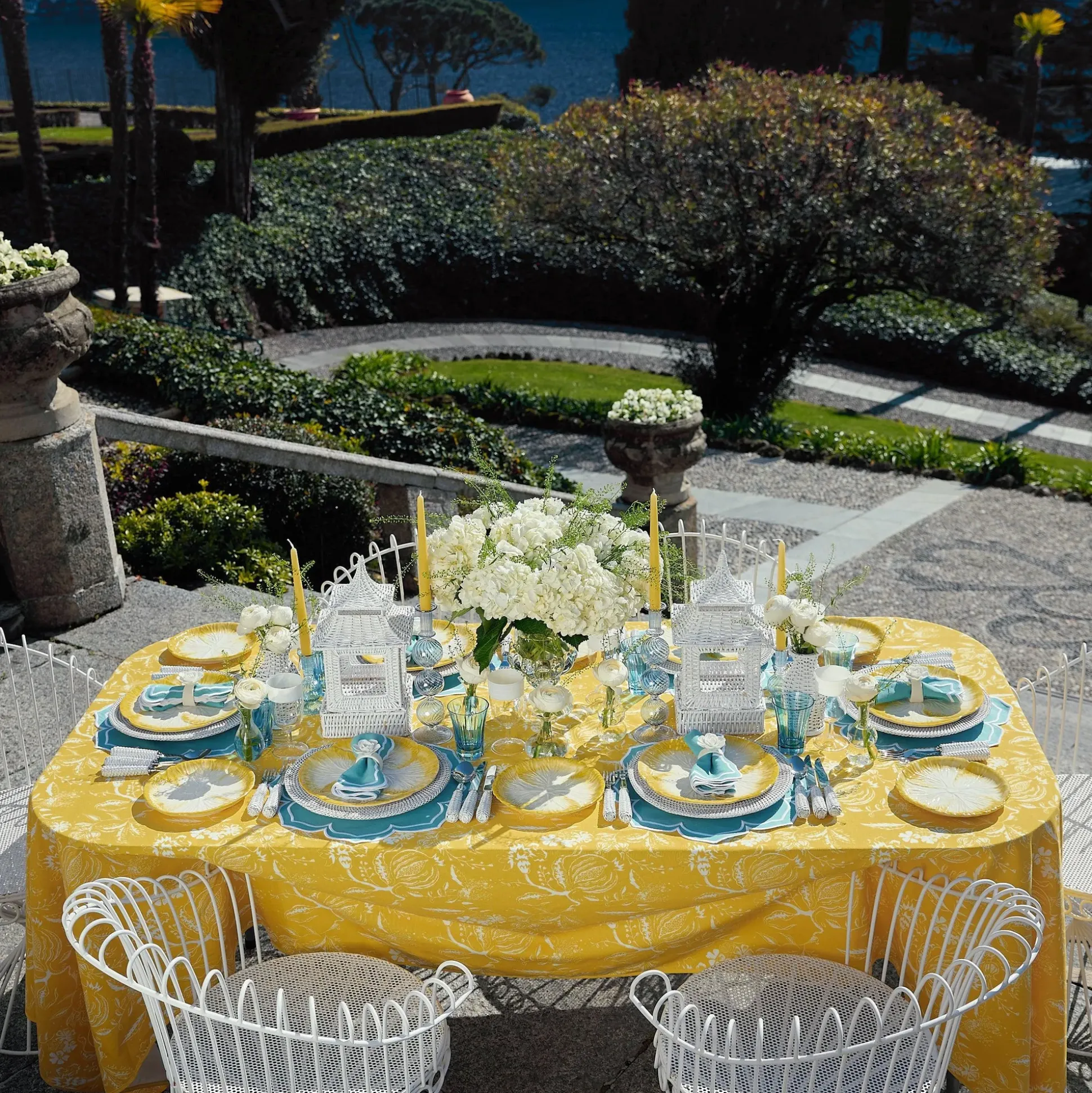 Fleur Turquoise Napkins (Set Of 4)