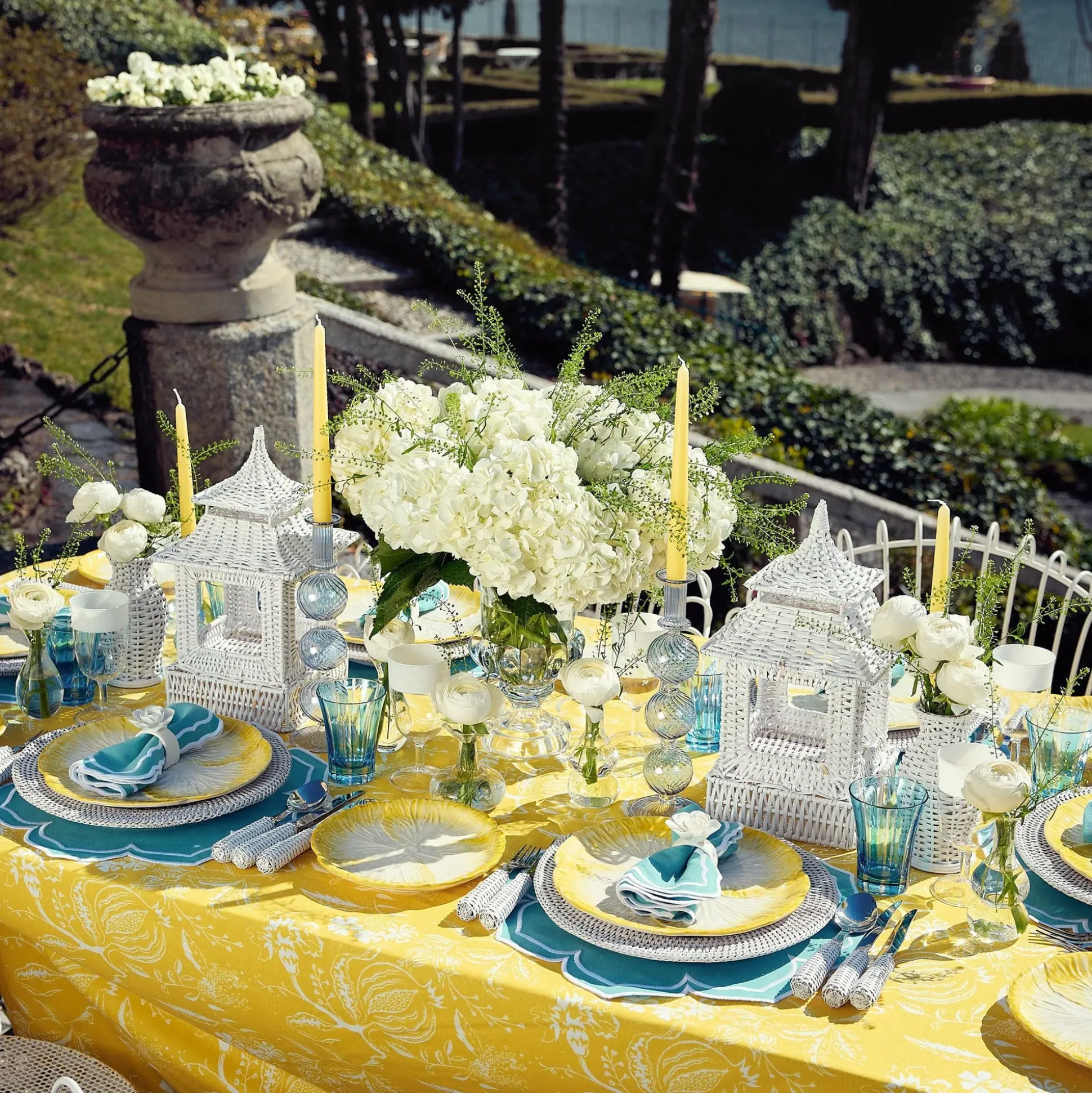 Fleur Turquoise Placemats (Set Of 4)