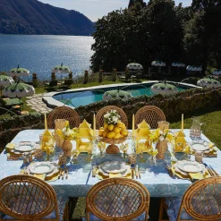Fleur Yellow Placemats & Napkins (Set Of 4)