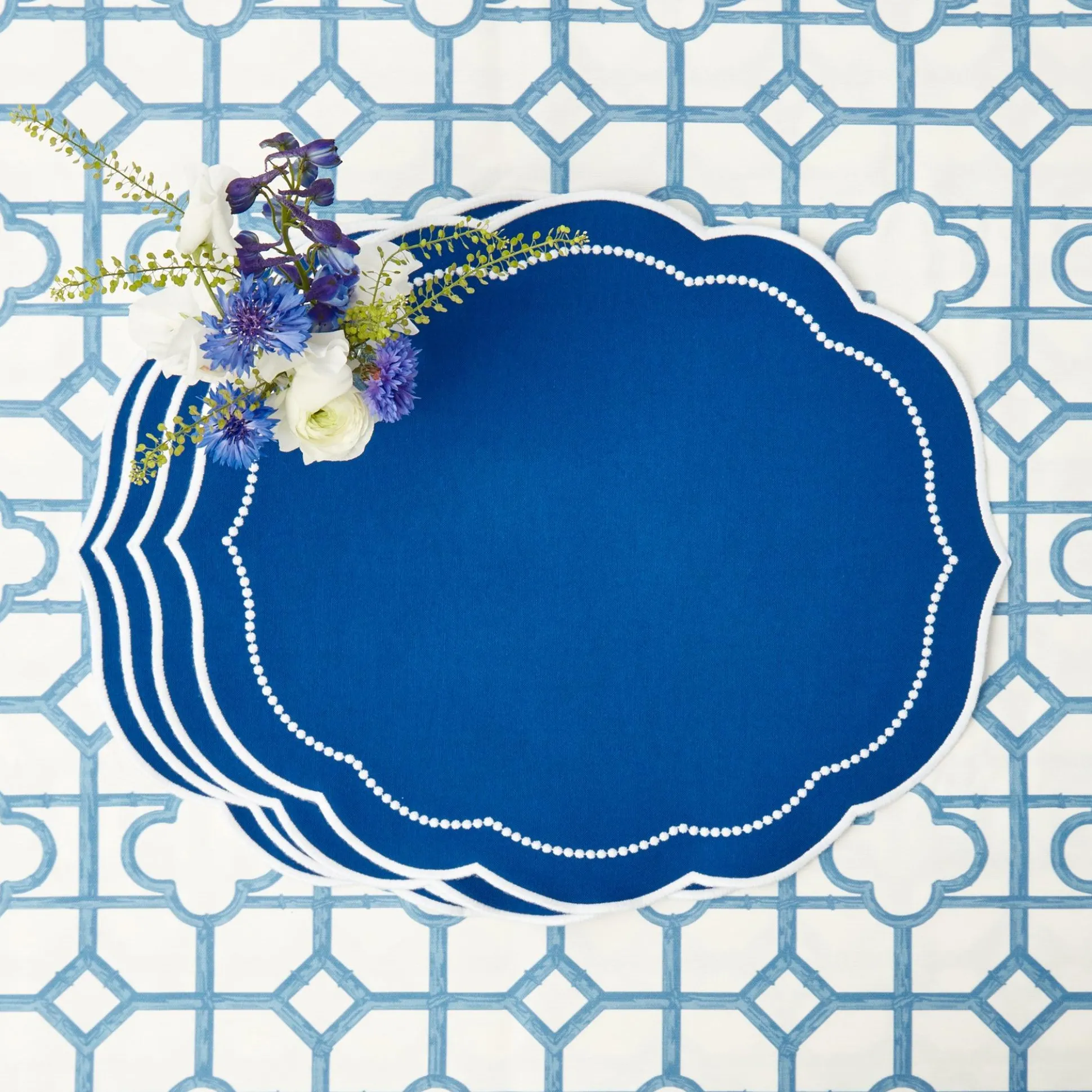 Gabrielle Blue Placemats (Set Of 4)