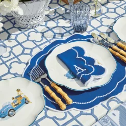 Gabrielle Blue Placemats & Napkins (Set Of 4)