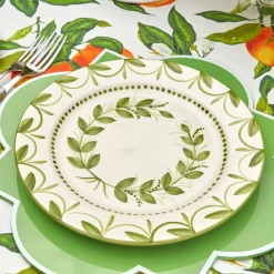 Green Garland Dinner Plate