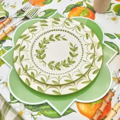 Green Garland Dinner Plates (Set Of 4)