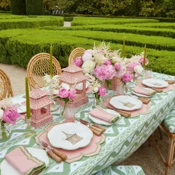 Green Ikat Tablecloth