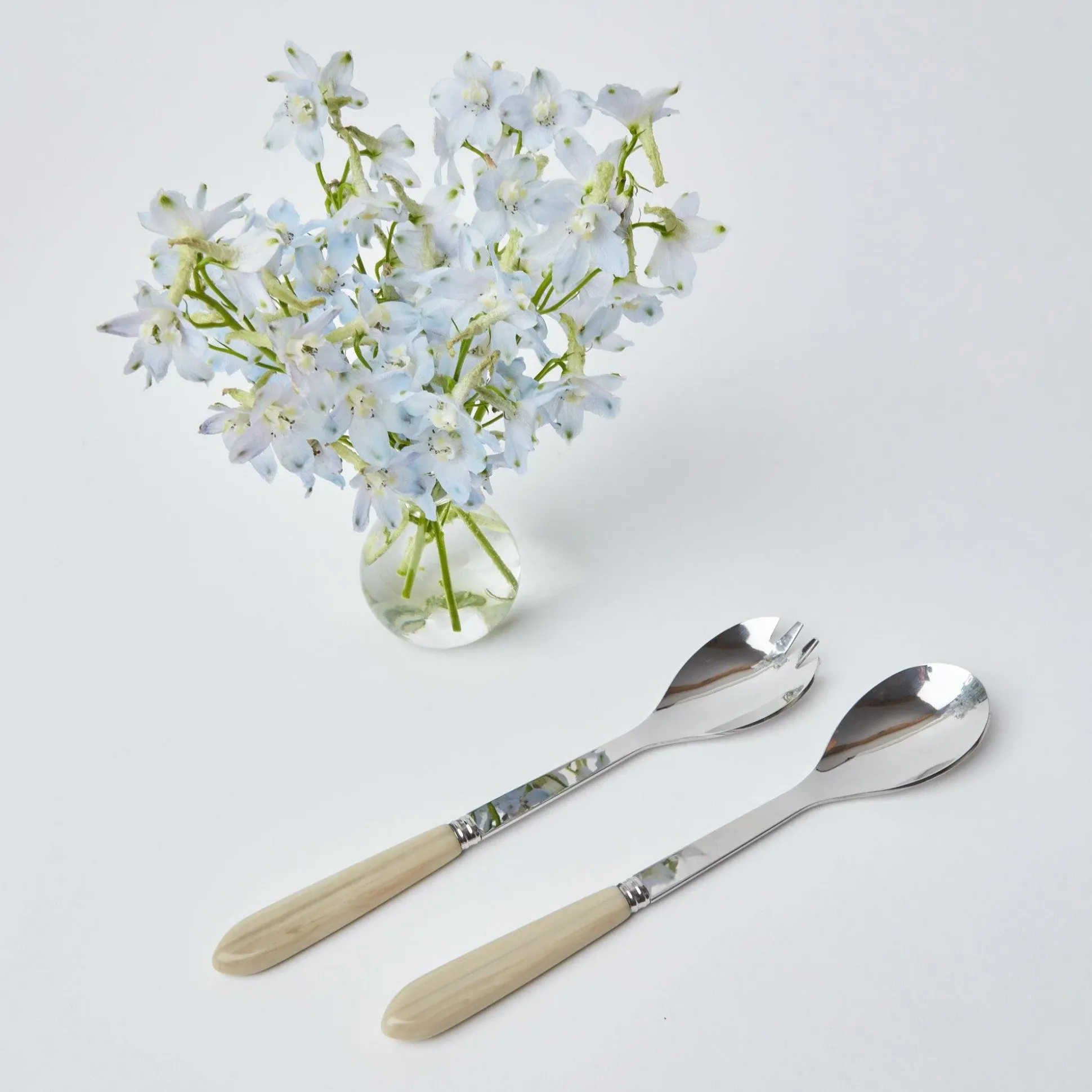 Grey Horn Salad Servers