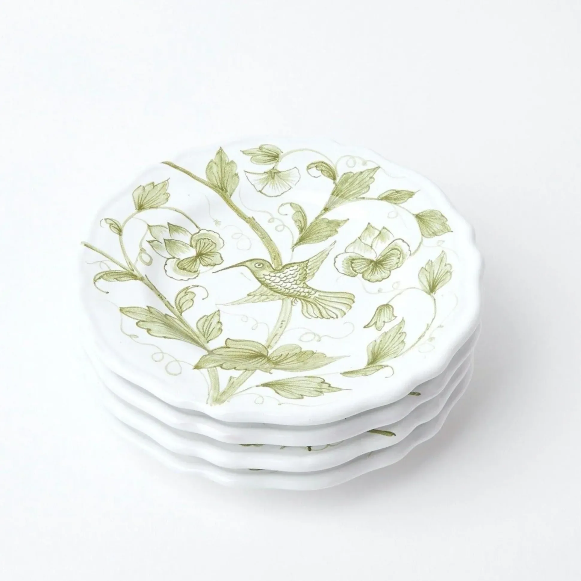 Hand Painted Hummingbird Starter Plate