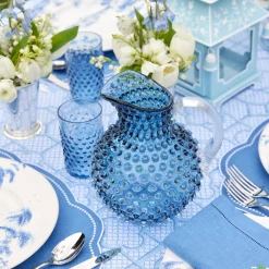 Hobnail Navy Glasses (Set Of 6)
