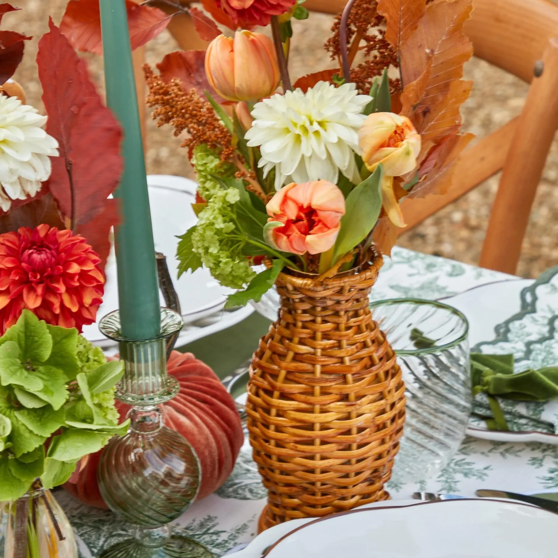 Honey Rattan Vase (Set Of 3)