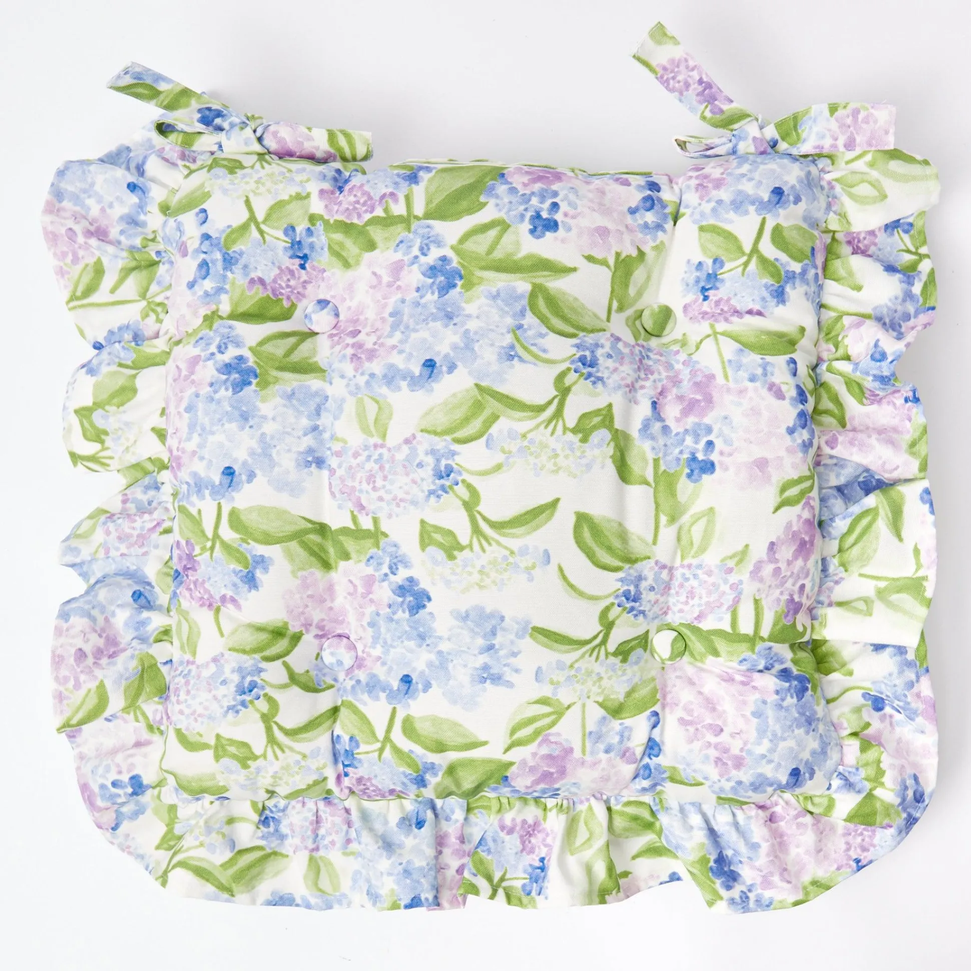 Hydrangea Seat Pad Cushions (Set Of 4)