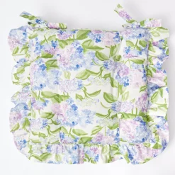 Hydrangea Seat Pad Cushions (Set Of 4)
