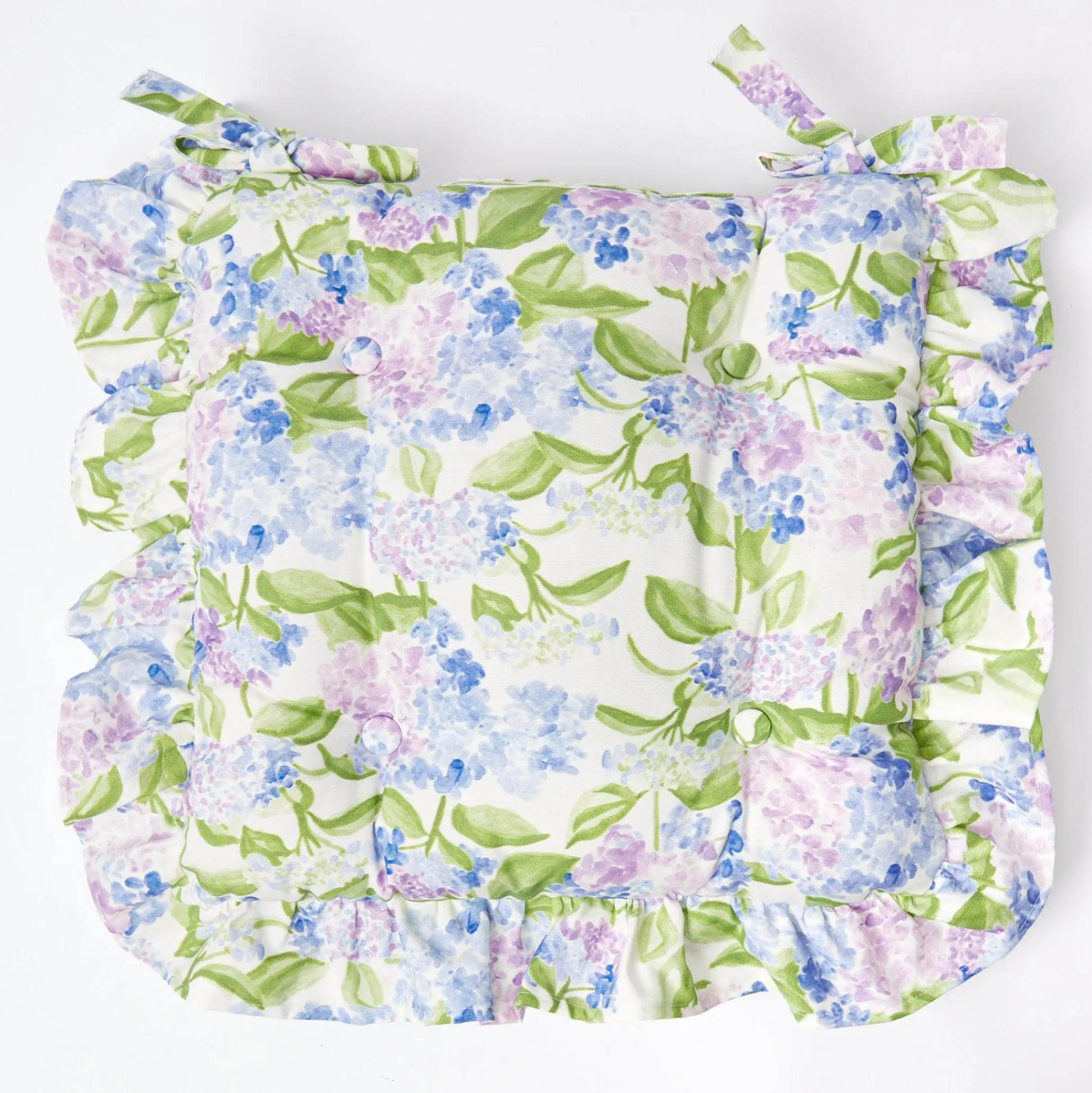 Hydrangea Seat Pad Cushions (Set Of 4)
