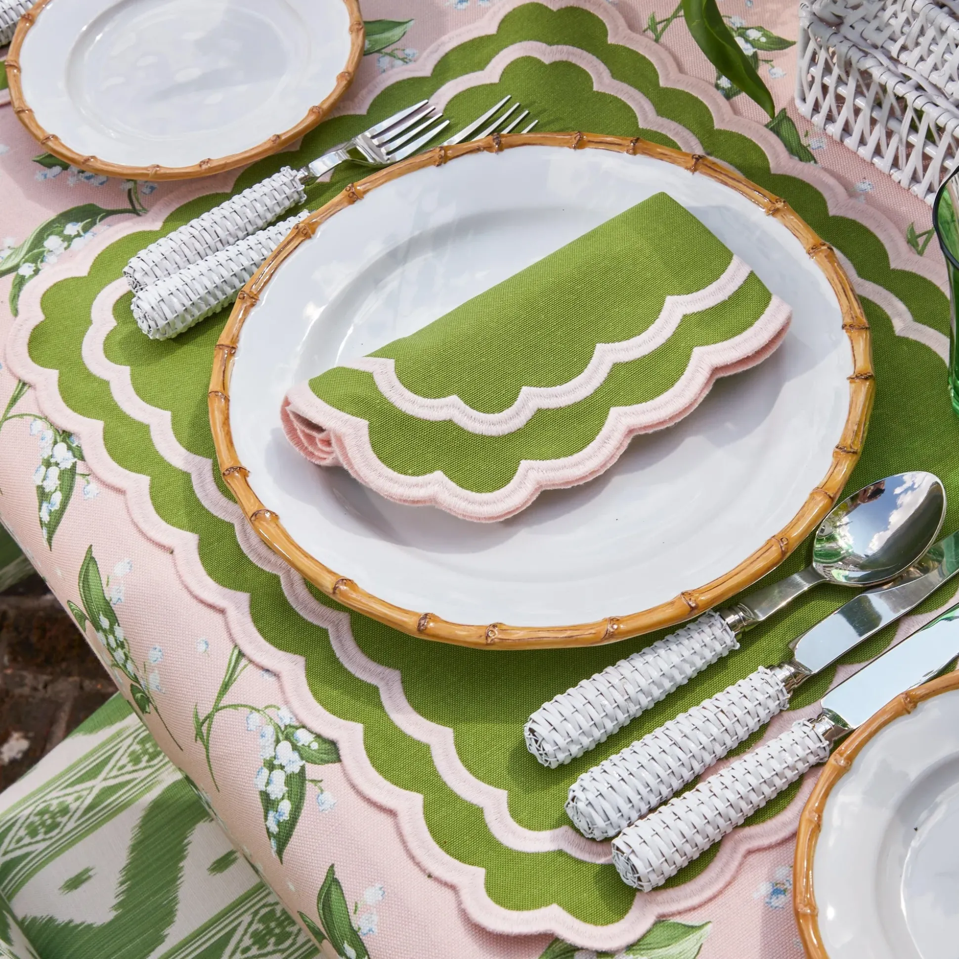 Isla Green & Pink Placemats (Set Of 4)