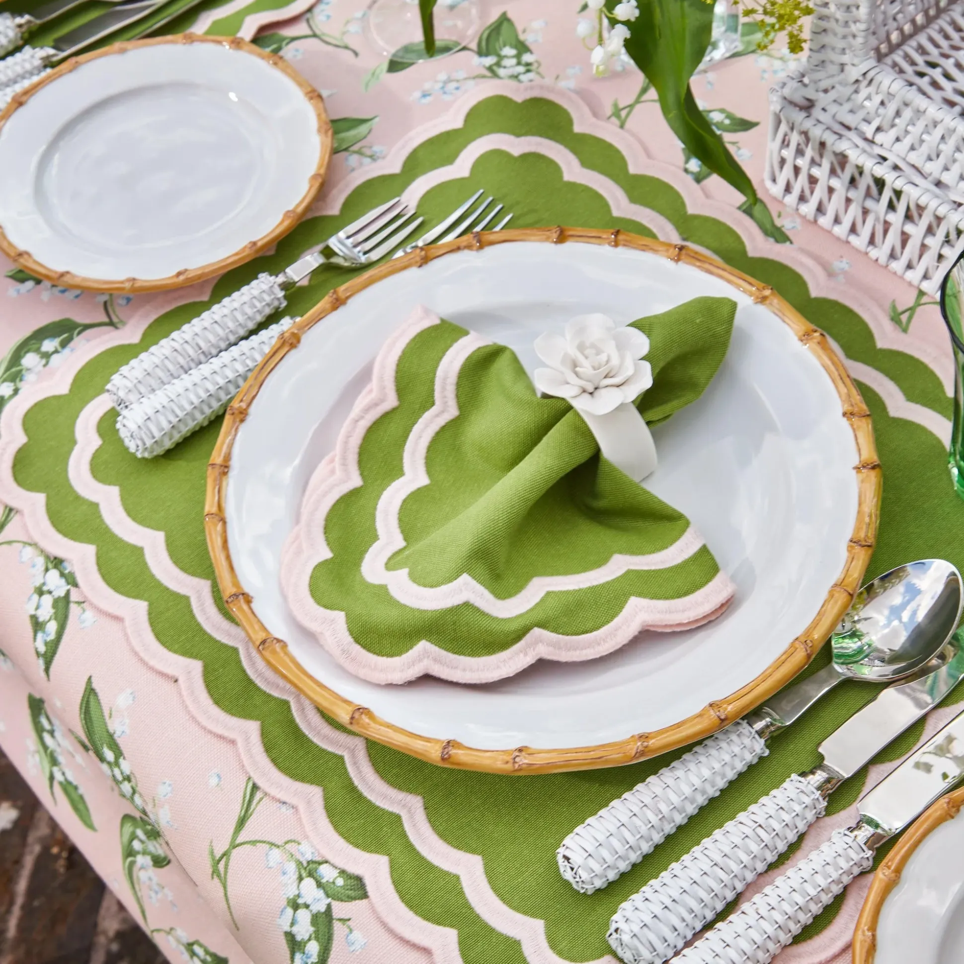 Isla Green & Pink Placemats (Set Of 4)