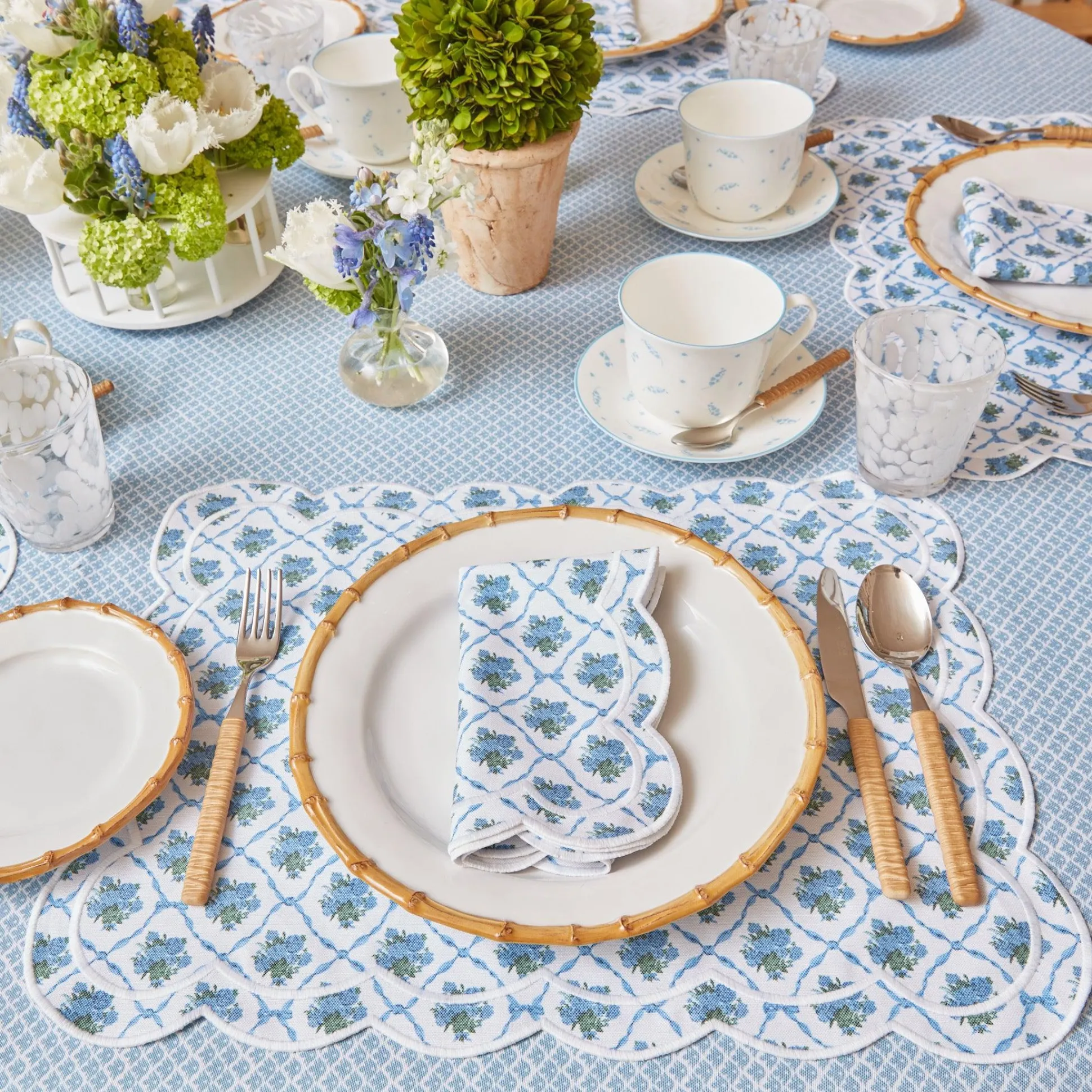 Light Brown Rattan Effect Cutlery (4Pcs)