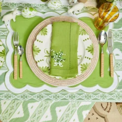 Light Brown Rattan Effect Cutlery (4Pcs)