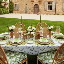 Lily Of The Valley & Serena Green Applique Linen Set