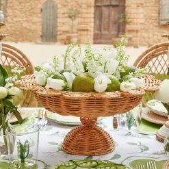 Luciana Rattan Scalloped Bowl