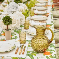 Olive Green Hobnail Jug