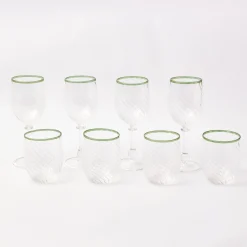 Olive Rim Swirl Wine Glasses (Set Of 4)