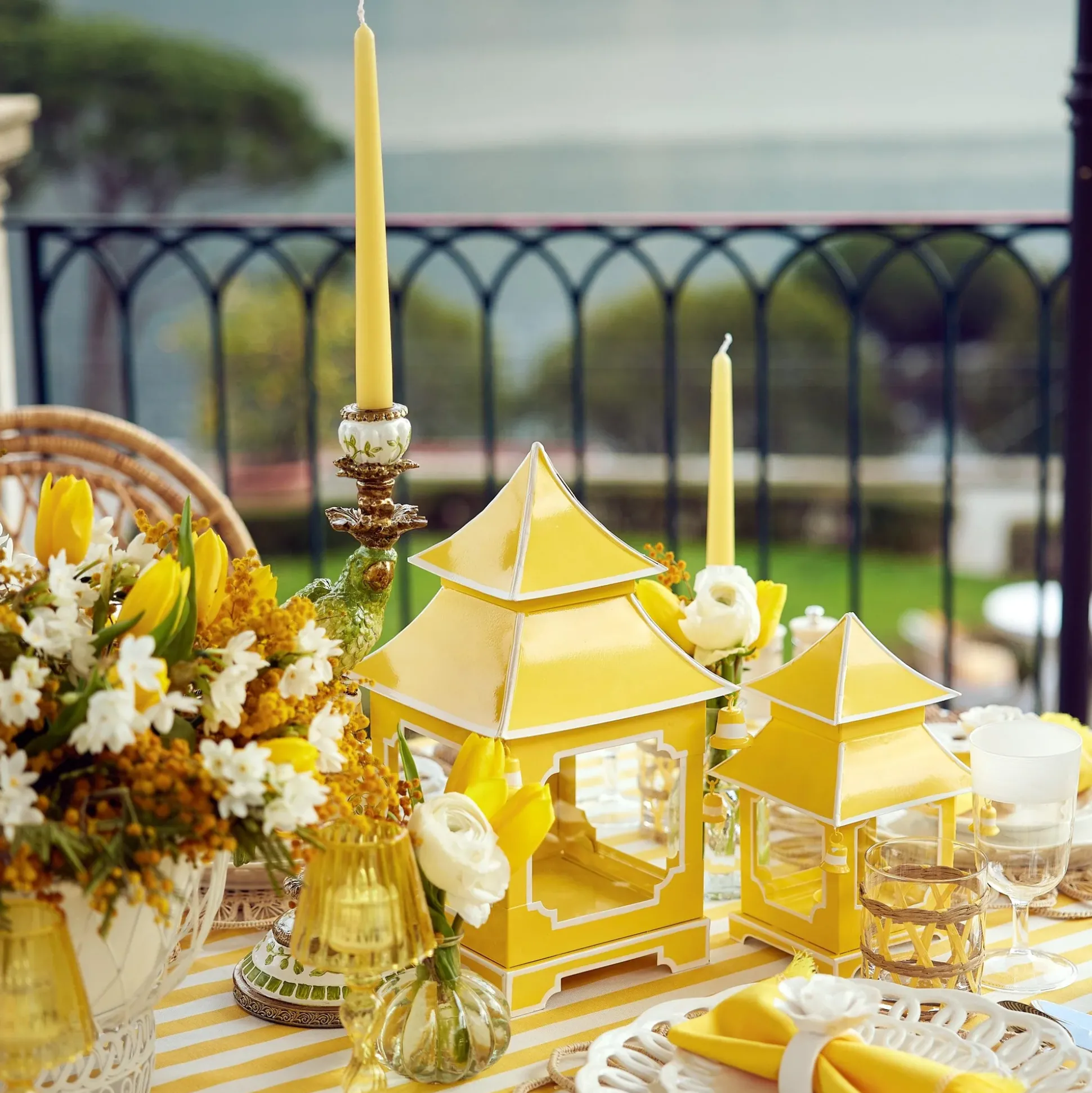 Pastel Yellow Candles (Set Of 8)