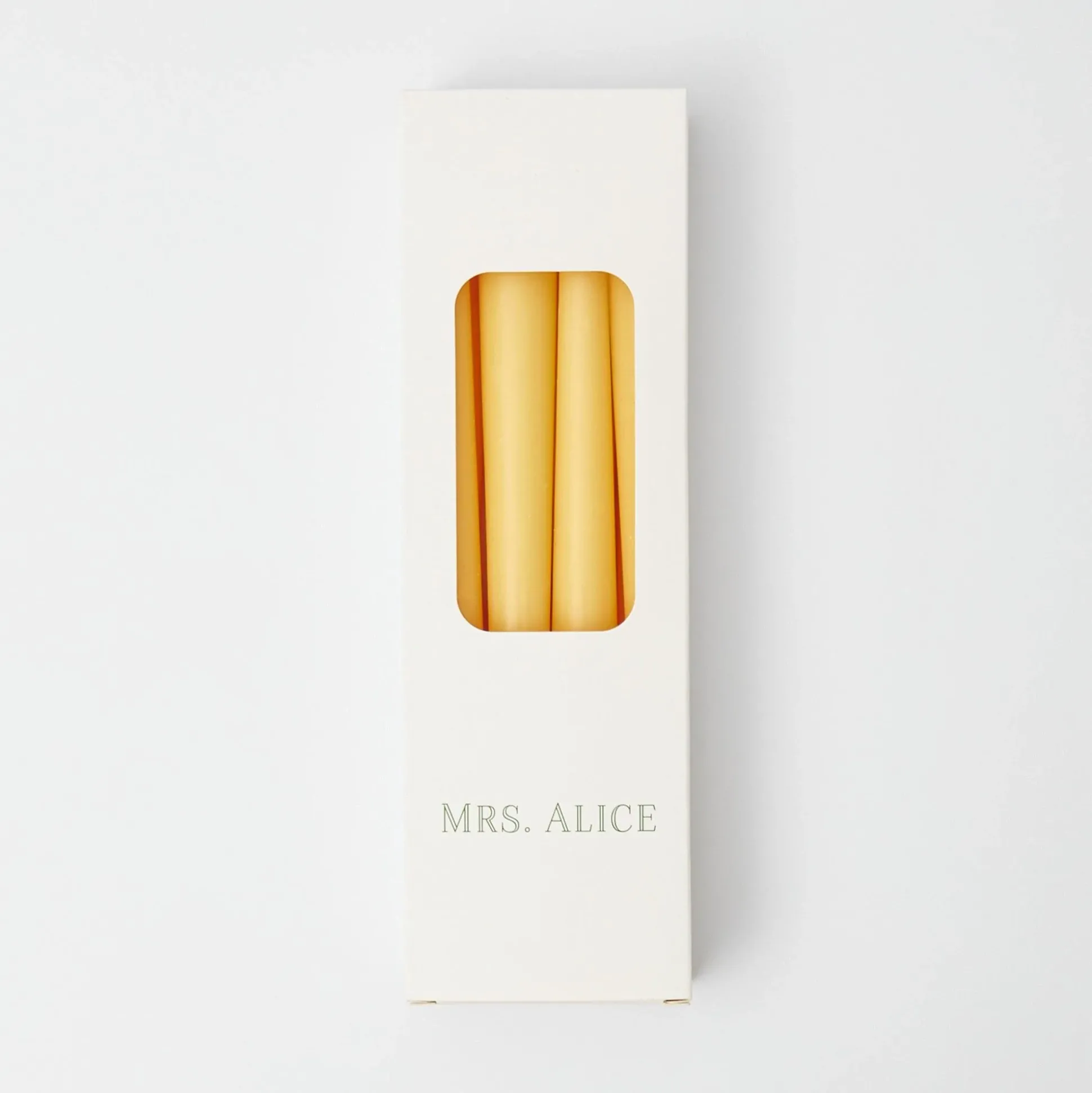 Pastel Yellow Candles (Set Of 8)