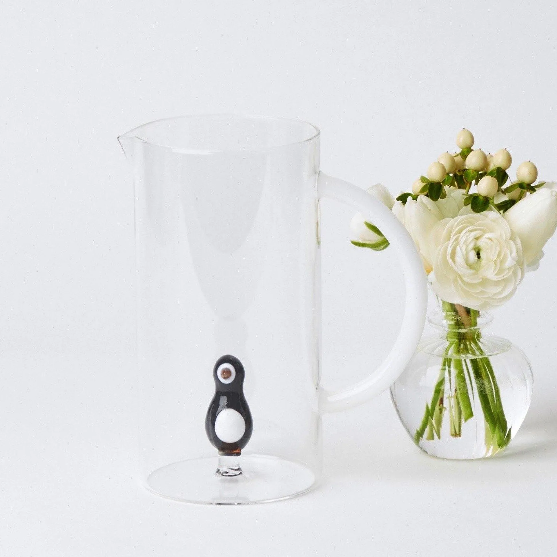 Penguin Water Glasses And Jug Set